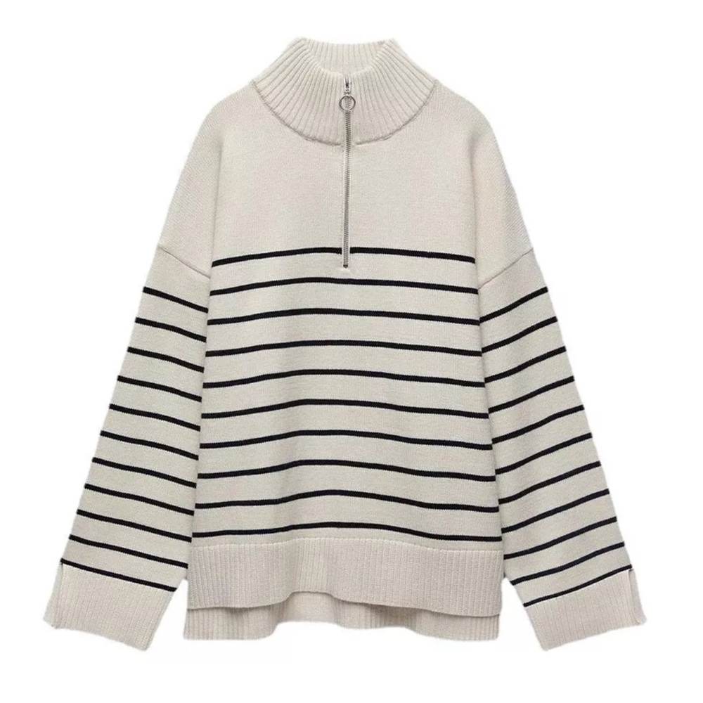 Zara Half Zip Fishermancore Sweater